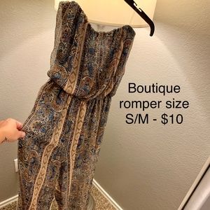 Strapless Romper